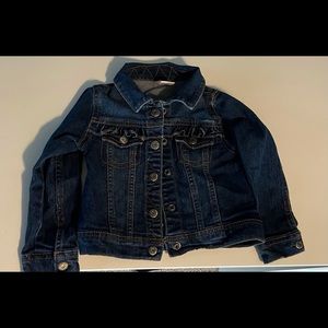 Ruffle pocket denim jacket